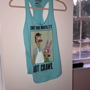 Blue Bobs Burger Tank
